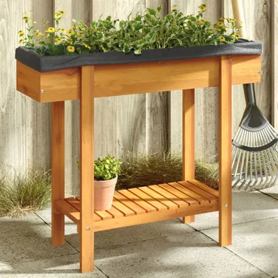 Image de Maison Exclusive - Potager surélevé 90 x 30 x 75 cm en bois massif d'acacia