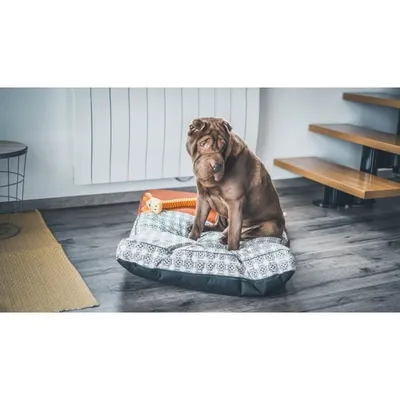 Zdjęcie produktu dla Materac TYROL dla dużych psów, bardzo duży rozmiar, prostokątny materac z gęstego polaru, komfort spania, Ethnic Berber Design S.