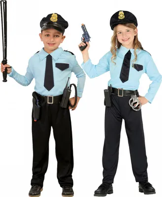Produktbild von Polizist Kinderkostüm für Karneval, Kindergeburtstag & Motto Party Größe: M