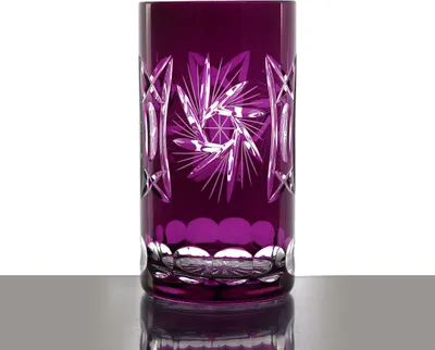 Produktbild von Longdrinkglas Schleuderstern 340ml violett