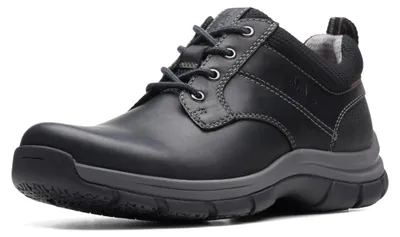 Immagine prodotto di Clarks - Scarpe basse da uomo, modello Walpath, in pelle nera, taglia: 42 EU