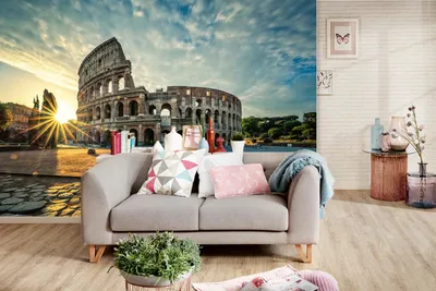 Produktbild von Vlies Fototapete KOLLOSEUM 375 x 250 cm (inkl. Kleister) - Vlies Tapete, Wandtapete, Wandbilder - Tapete für Wohnzimmer Schlafzimmer, Büro, Küche - Montagefertig