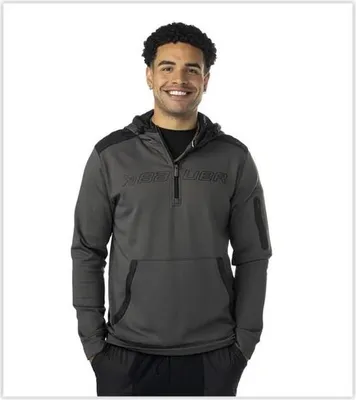 Produktbild von Bauer Puffer 1/2 Zip Hoodoe schwarz Sr., Größe:M, Farbe:schwarz