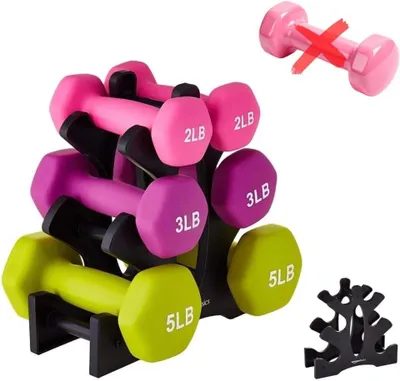Immagine prodotto di Supporto per manubri 3 livelli - Allenamento con pesi - Porta manubri - Allenamento a casa - Struttura stabile - Salvaspazio