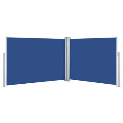 Produktbild von vidaXL Ausziehbare Seitenmarkise Blau 120 x 1000 cm