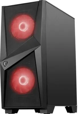 Image de Boîtier PC MSI MAG FORGE 100M, ATX, Noir, Verre trempé, Compatible Radiateur 240mm