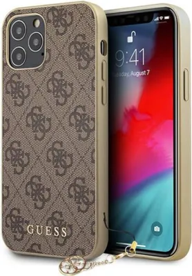 Produktbild von GUESS Schutzhülle für Apple iPhone 12 Pro Max Braun Hülle Case Cover Etui NEU