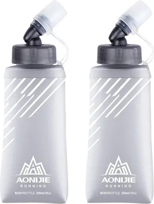 Zdjęcie produktu dla Składana butelka sportowa o pojemności 250 ml, miękka, do jazdy na rowerze i biegania