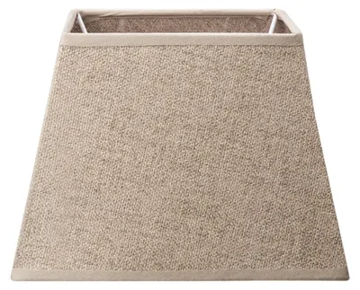 Produktbild von Home Sweet Home Lampenschirm aus Stoff Braun - 20 x 14 x 14 cm
