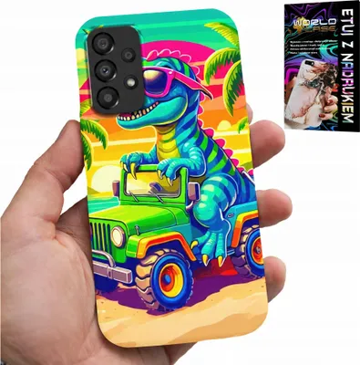 Obrázek produktu pro Pouzdro Pro Samsung A52 / A52S - Dinosaurus V Náklaďáku Design Pro Děti