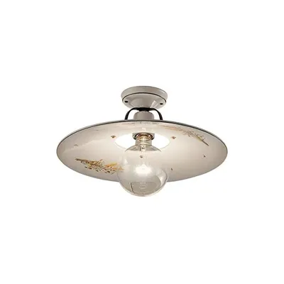Obrázek produktu pro Klasické stropní svítidlo Bologna Metal And Ceramic Black Shaded Copper 30Cm 1 Light E27