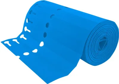 Image de Étiquettes à boucle bleues PVC sur rouleau - 200 x 20 mm - 1000 étiquettes