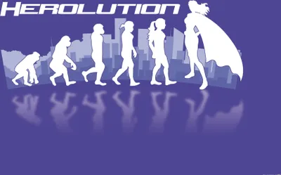 Produktbild von Superhelden Kunstdruck Bild - Herolution (60 x 80 cm)