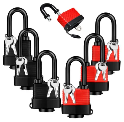 Image de Cadenas résistant aux intempéries, avec jeu de 6 clés