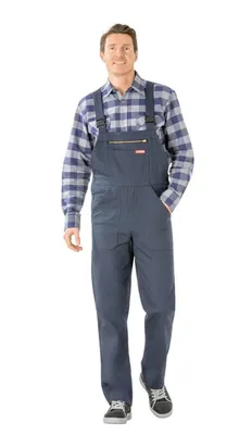 Produktbild von Planam BW 290 Latzhose hydronblau Gr. 54, 0122054