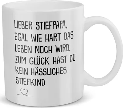 Produktbild von 22Feels Stiefpapa Geschenk Vatertag Bonuspapa Stiefvater Tasse Herrentag Geburtstag Weihnachten Kaffeetasse Patchwork Familie Stiefeltern Geschenkidee