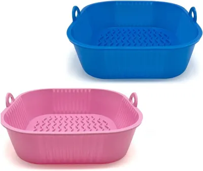 Produktbild von Silikon Backform Für Heißluftfritteuse-Silikonform , Backpapier Zuschnitte Airfryer Silikonbackformen Air Fryer Accessories Silikoneinsatz Zubehör