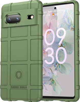 Produktbild von Mobigear Rugged Shield  Google Pixel 7 Hülle Flexibles TPU Backcover Stoßfest - Grün