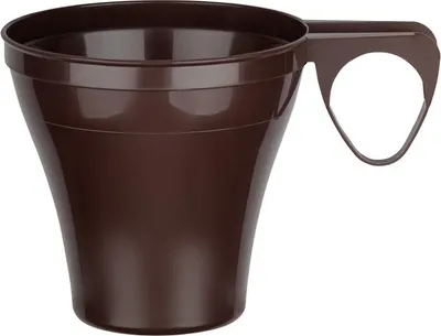 Produktbild von 80x Premium Espressotasse Henkeltasse Kaffeetasse 8cl | 80ml braun PS