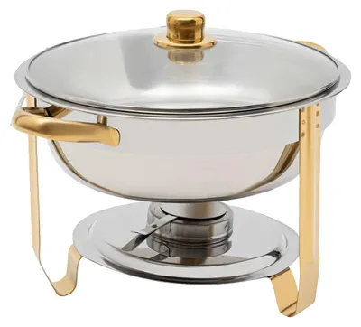 Produktbild von Chafing Dish, langlebiger Edelstahl, 5L Kapazität, Silber