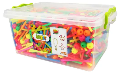 Image de Jeu de construction Meli Stik Neon, 1200dlg.