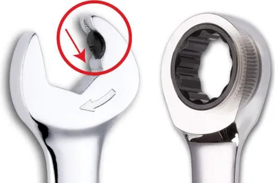 Zdjęcie produktu dla Sata Klucz Płasko-Oczkowy 18Mm Z Podwójną Grzechotką