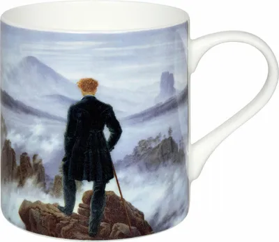 Image de Könitz Becher C.D. Friedrich - Wanderer, Tasse, Mug à café, Bone China, Coloré, 385 ml, 11 2 004 2716