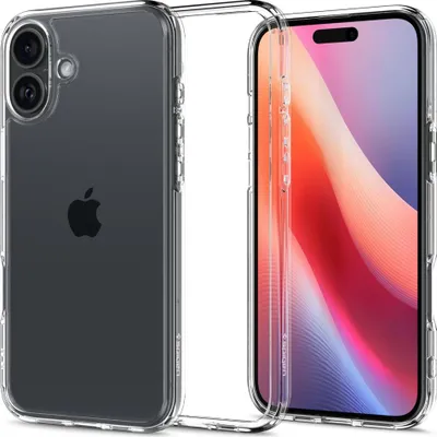 Immagine prodotto di Spigen Ultra Hybrid, Custodia, Apple, iPhone 16 Plus, 17 cm (6,7"), Trasparente