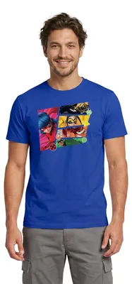 Produktbild von Spreadshirt Miraculous Superhelden Männer T-Shirt, XXL, Dunkelblau