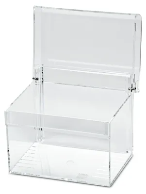 Kartenbox Acryl A6 mit Alphabet-Index, 100 Karten