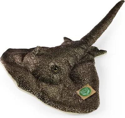 A plush toy stingray is shown against a white background.