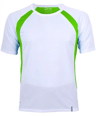 Zdjęcie produktu dla CONA SPORTS CS05 | Męska koszulka Pace Tech Tee - Kolor: Biały/Lime - Rozmiar: XXL