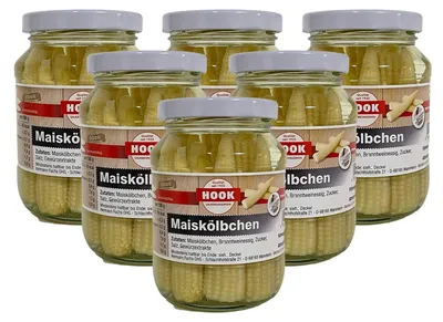 Imagen del producto de Mazorcas de maíz envasadas al vacío, 6 unidades x 190g, acompañamientos saludables