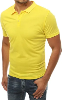 Produktbild von Dstreet Herren-T-Shirt mit Kragen Anasztersis gelb XXL
