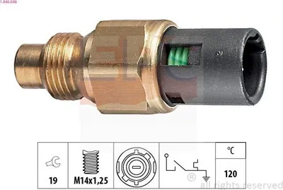 Produktbild von EPS Temperaturschalter Kühlmittelwarnlampe 1.840.048 für RENAULT CLIO II (BB0/1/2, CB0/1/2)