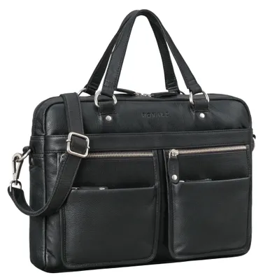 Imagen del producto de Estuche de cuero vintage para portátil, para hombre y mujer, de 14 pulgadas