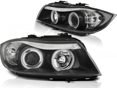 Obrázok produktu pre Svetlomety CCFL Angel Eyes vhodné pre BMW radu 3 E90/E91 (2005–2008), čierne