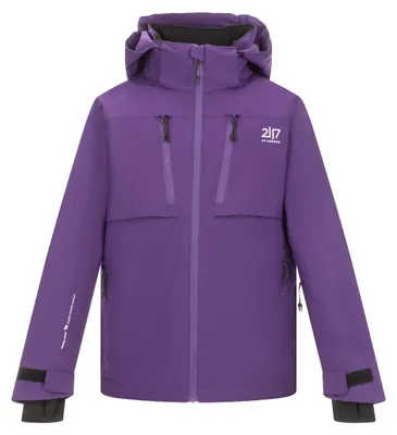 Imagen del producto de 2117 OF SWEDEN. Chaqueta de esquí acolchada para niños, modelo Lillpite, con capucha, color violeta, talla 140