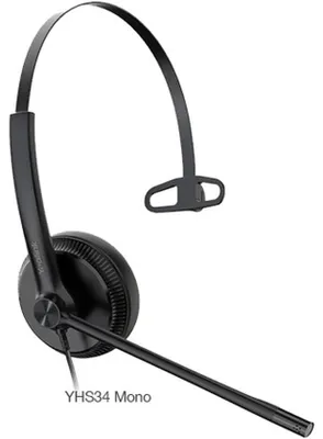 Produktbild von Yealink YHS34, Kabelgebunden, Büro/Callcenter, 20 - 20000 Hz, Kopfhörer, Schwarz