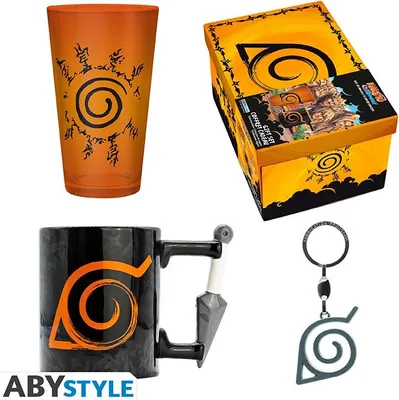 Produktbild von NARUTO SHIPPUDEN - Gift Set Glass + Coaster-Copy