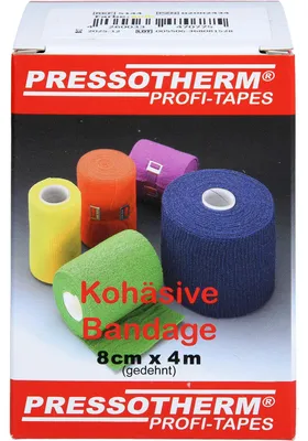 Immagine prodotto di Benda coesiva Pressotherm 8 cmx4 m giallo 1 pz