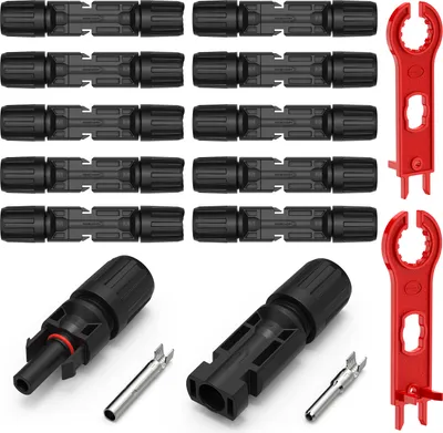 Produktbild von Solarstecker 10 Paar PV Stecker für 4mm² 6mm² Solar Kabel Steckverbinder SET