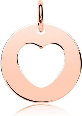 Produktbild von Anhänger Silber mit Herz Cut-Out rosévergoldet SP0856
