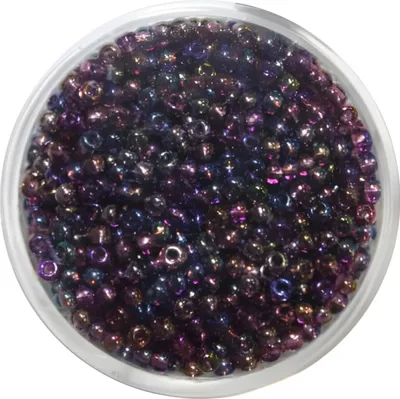 Produktbild von Rocailles 2,6mm, 17g Rainbow lila