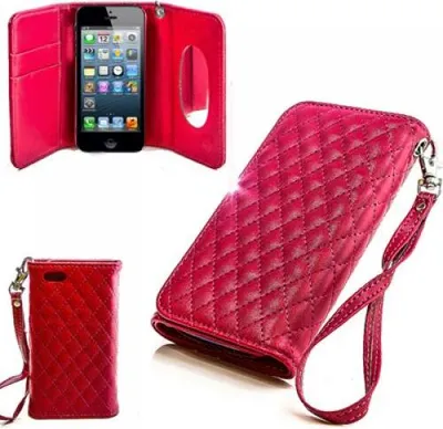 Produktbild von Apple Iphone 5C Booksytle Handtasche Mirror Pink