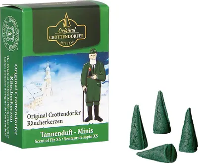Produktbild von Crottendorfer Räucherkerzen - Tannenduft - Minis von Crottendorfer