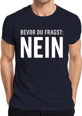 Obrázek produktu pro Než se zeptáš No funny sarcastic cheeky saying gift pánské tričko, Navy, XXL