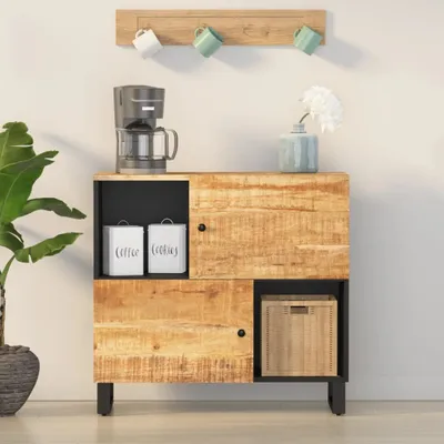 Obrázok produktu pre Komoda s 2 dvierkami 80x33x75 cm masívny mangovník