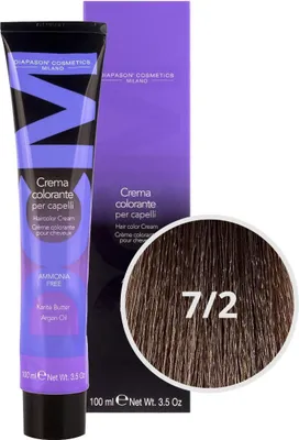 Produktbild von DCM Hair Color Cream Ammonia Free 7-2 Ash 100ml