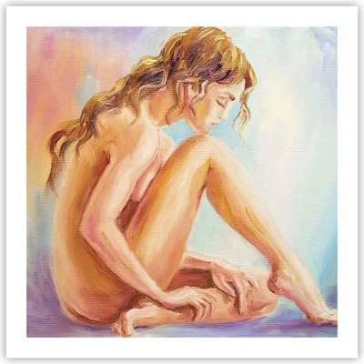 Produktbild von Poster - Poster ohne Rahmen - Frau Nacktheit Abgesehen von - 60x60 cm - Wand Bild - Wanddeko - Wandbilder - Kunstposter - Wandposter - Bilder - Kunstdruck - Wanddekoration - Wandbild - P2XAC60x60-4174